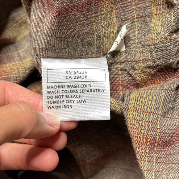 Royal Robbins Brown Cotton Long Sleeve Button Up Shirt Large - Picture 8 of 8